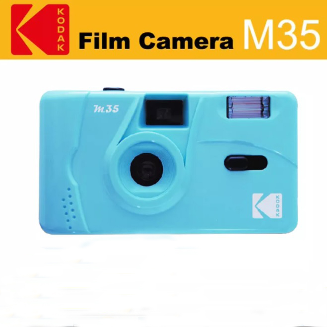 Gestreept Zoekmachinemarketing satelliet Kodak Film Camera M35 licht Blauw - Welkom bij Foto Romp in Utrecht