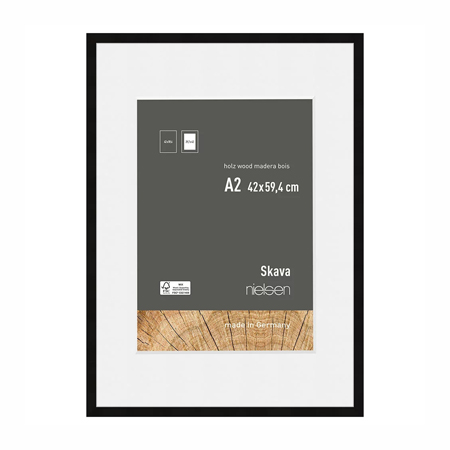 Nielsen Houten lijst Skava Zwart 30x40 cm